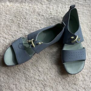 Camper light blue leather spring comfortable casual summer sandals sz 38